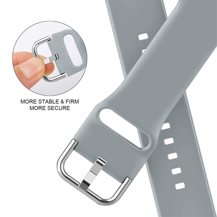 For Apple Watch Series 10 46mm Pin Buckle Silicone Watch Band