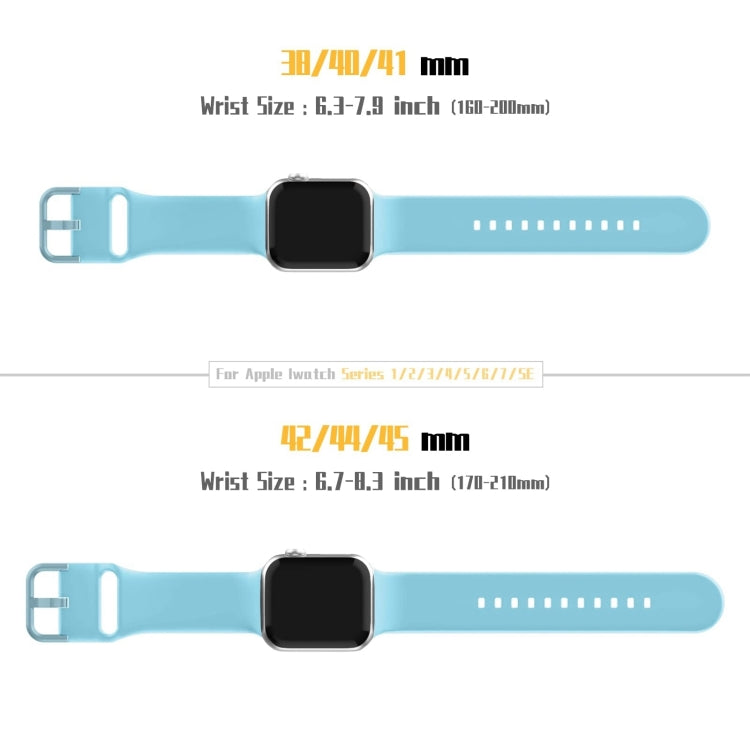 For Apple Watch Series 10 46mm Pin Buckle Silicone Watch Band