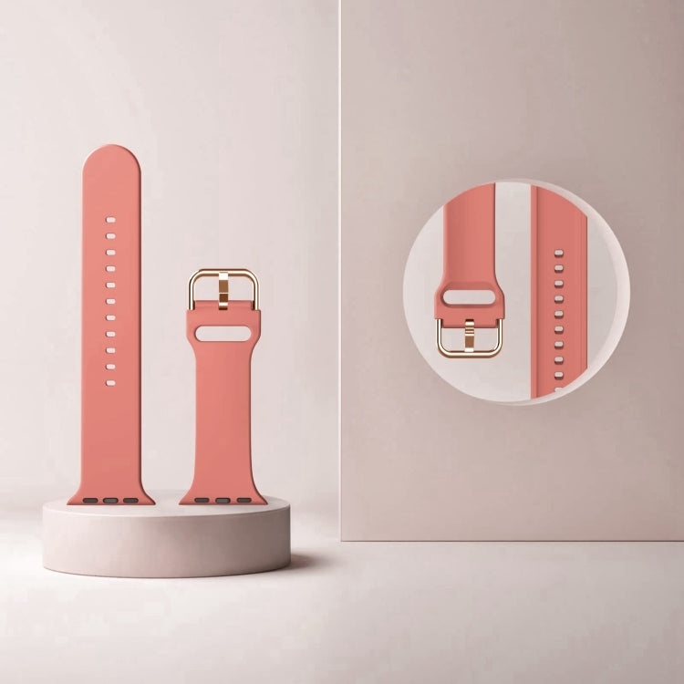 For Apple Watch Series 10 46mm Pin Buckle Silicone Watch Band