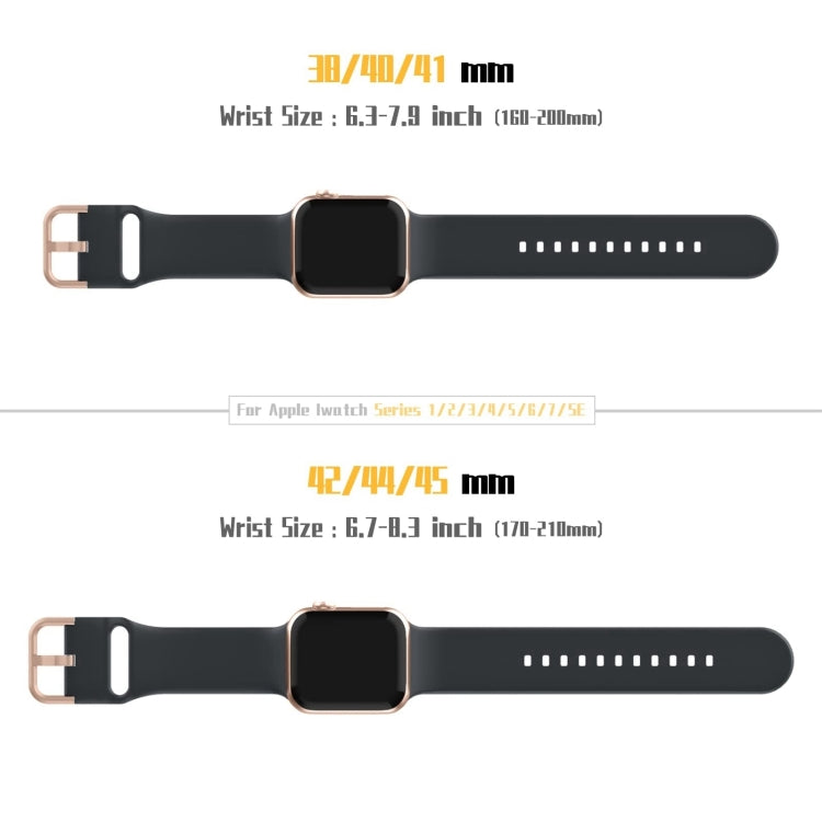 For Apple Watch Series 10 46mm Pin Buckle Silicone Watch Band