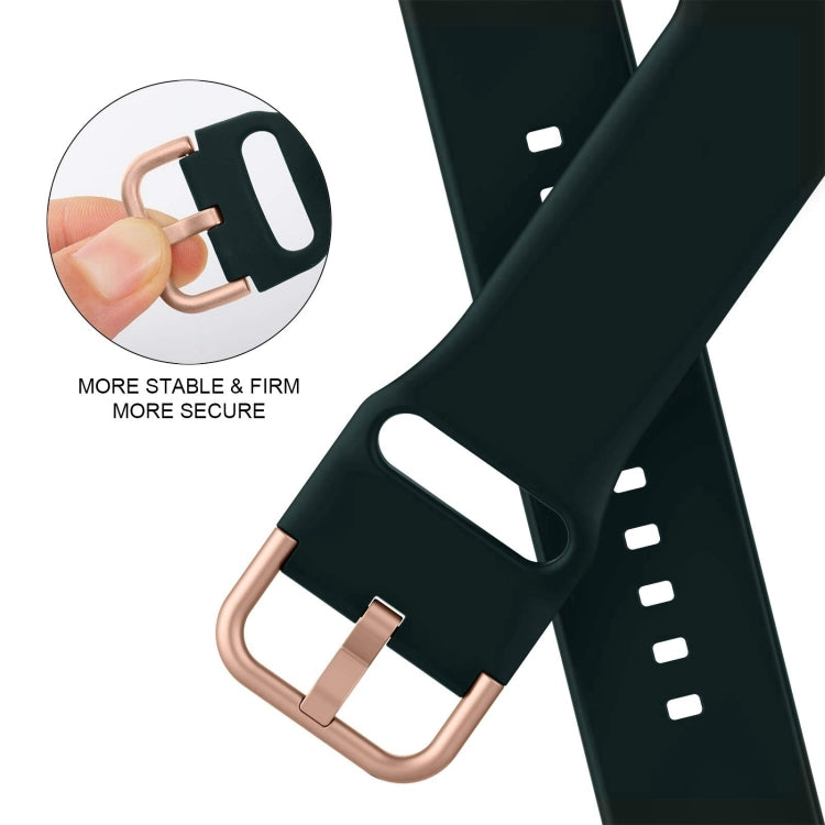 For Apple Watch Series 10 46mm Pin Buckle Silicone Watch Band