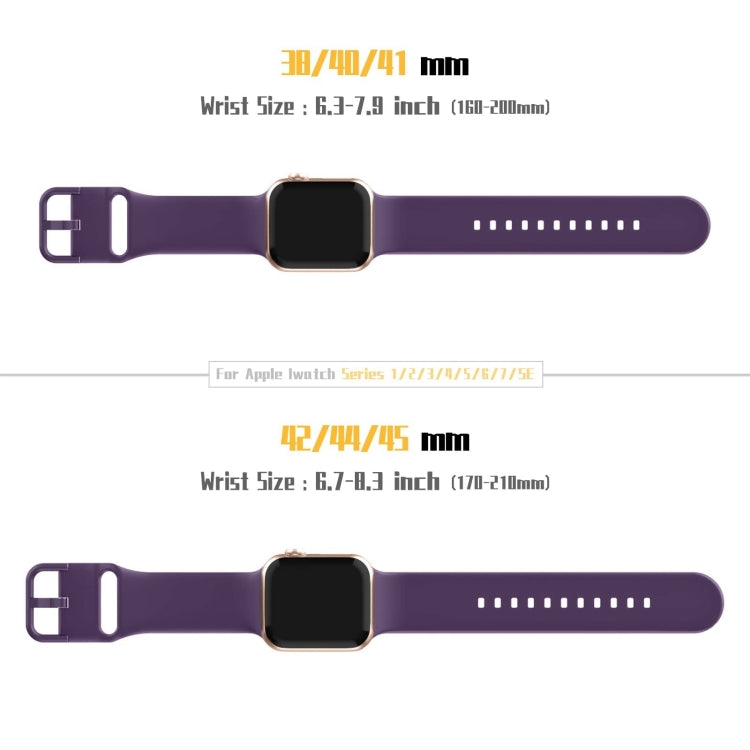 For Apple Watch Series 10 46mm Pin Buckle Silicone Watch Band