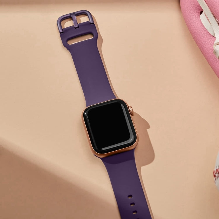 For Apple Watch Series 10 46mm Pin Buckle Silicone Watch Band