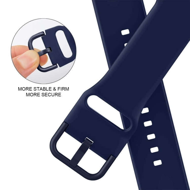 For Apple Watch Series 10 46mm Pin Buckle Silicone Watch Band