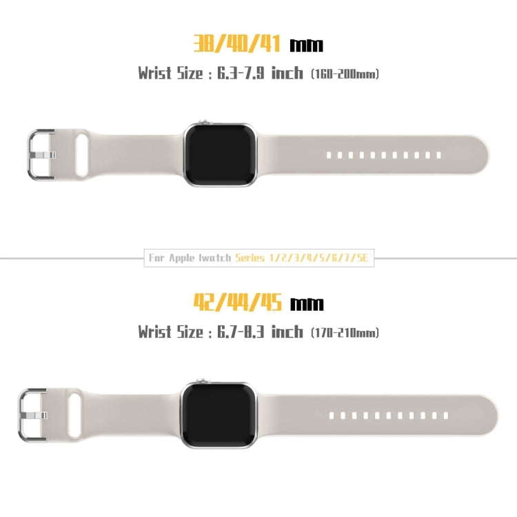 For Apple Watch Series 10 46mm Pin Buckle Silicone Watch Band