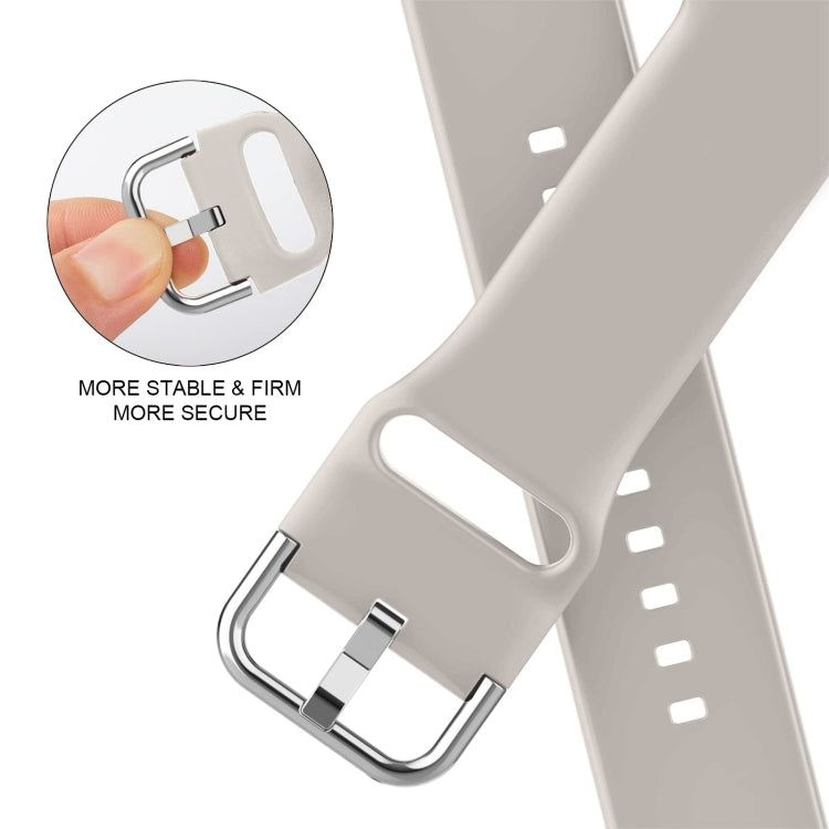 For Apple Watch Series 10 46mm Pin Buckle Silicone Watch Band