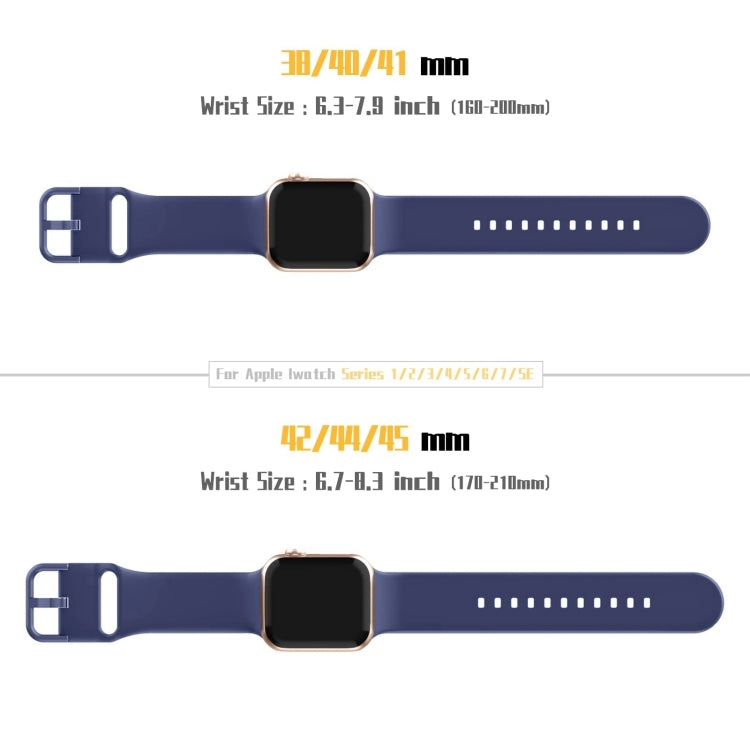 For Apple Watch Series 10 46mm Pin Buckle Silicone Watch Band
