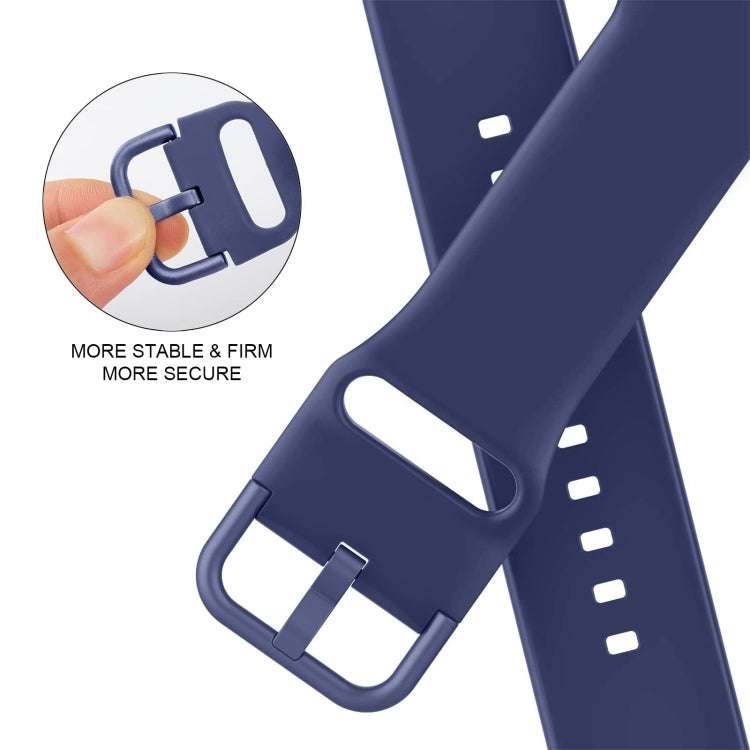 For Apple Watch Series 10 46mm Pin Buckle Silicone Watch Band