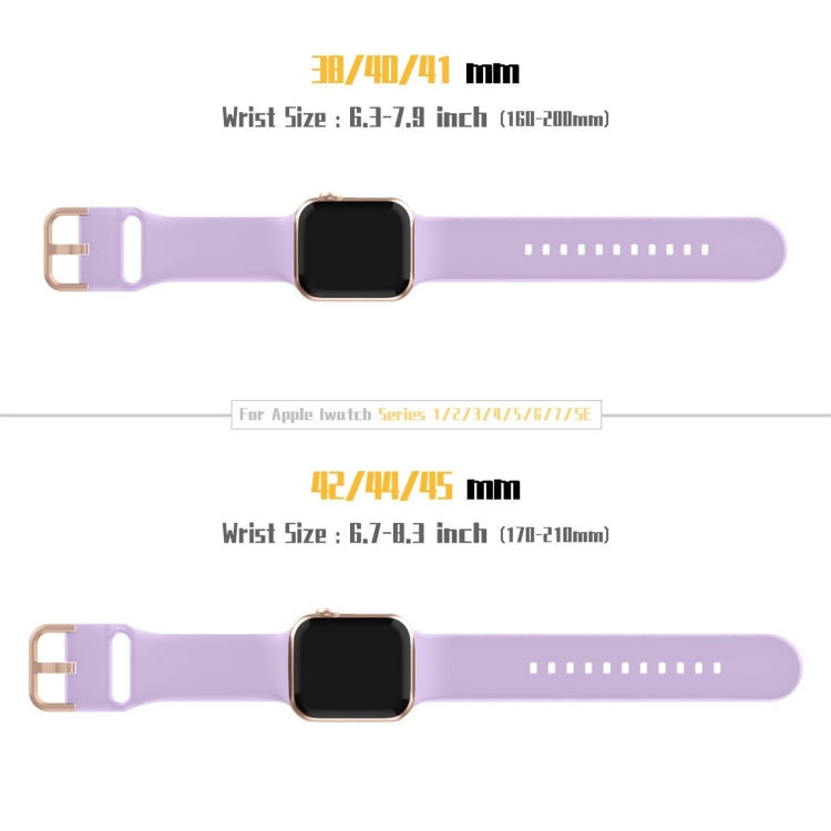 For Apple Watch Series 10 46mm Pin Buckle Silicone Watch Band