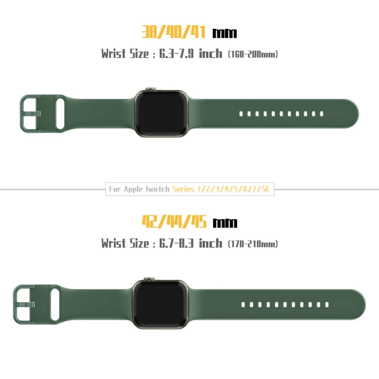 For Apple Watch Series 10 42mm Pin Buckle Silicone Watch Band