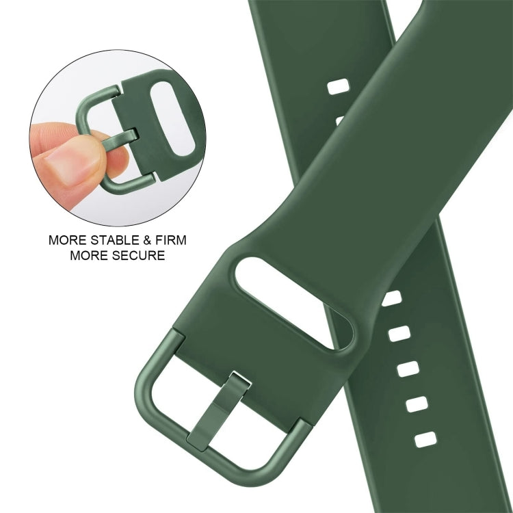 For Apple Watch Series 10 42mm Pin Buckle Silicone Watch Band