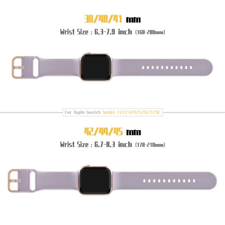 For Apple Watch Series 10 42mm Pin Buckle Silicone Watch Band