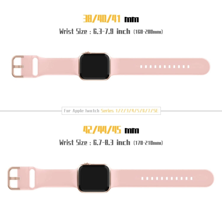 For Apple Watch Series 10 42mm Pin Buckle Silicone Watch Band