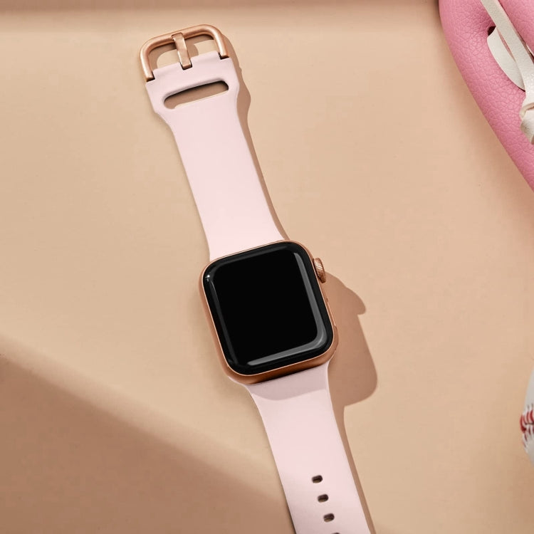For Apple Watch Series 10 42mm Pin Buckle Silicone Watch Band