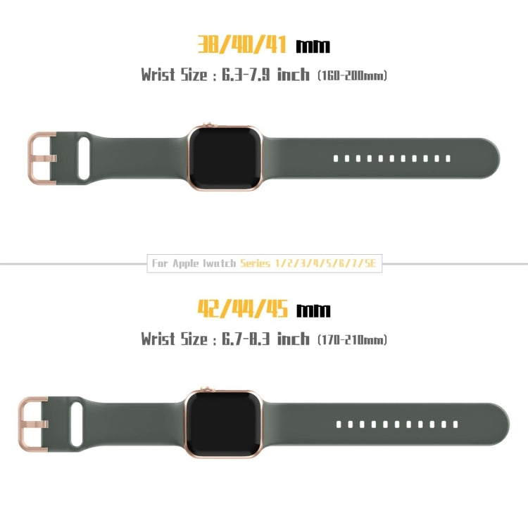 For Apple Watch Series 10 42mm Pin Buckle Silicone Watch Band