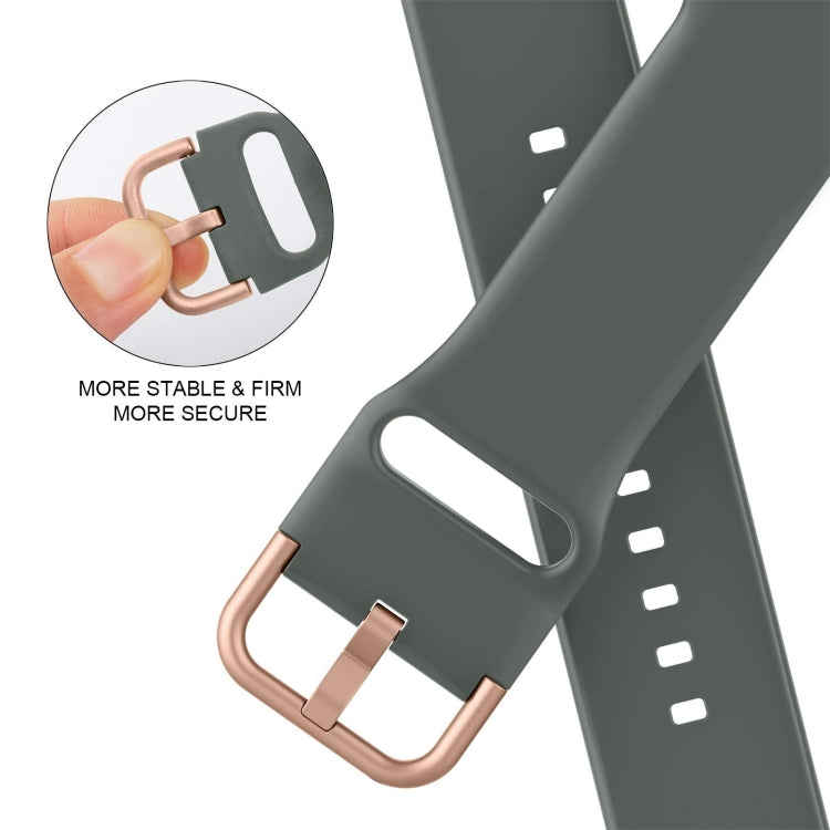 For Apple Watch Series 10 42mm Pin Buckle Silicone Watch Band