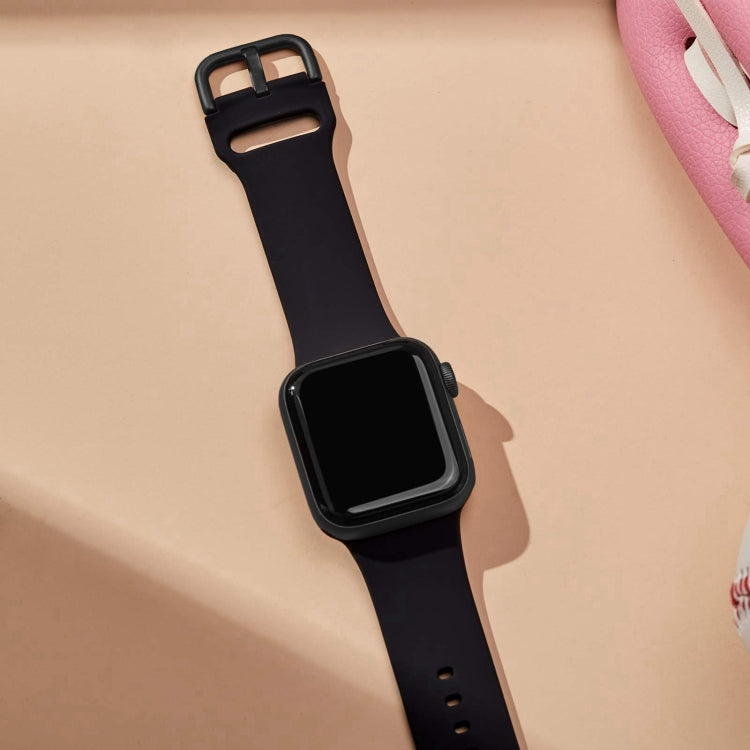 For Apple Watch Series 10 42mm Pin Buckle Silicone Watch Band