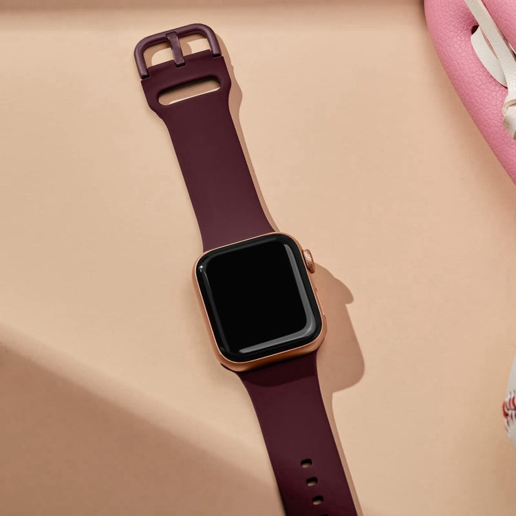 For Apple Watch Series 10 42mm Pin Buckle Silicone Watch Band