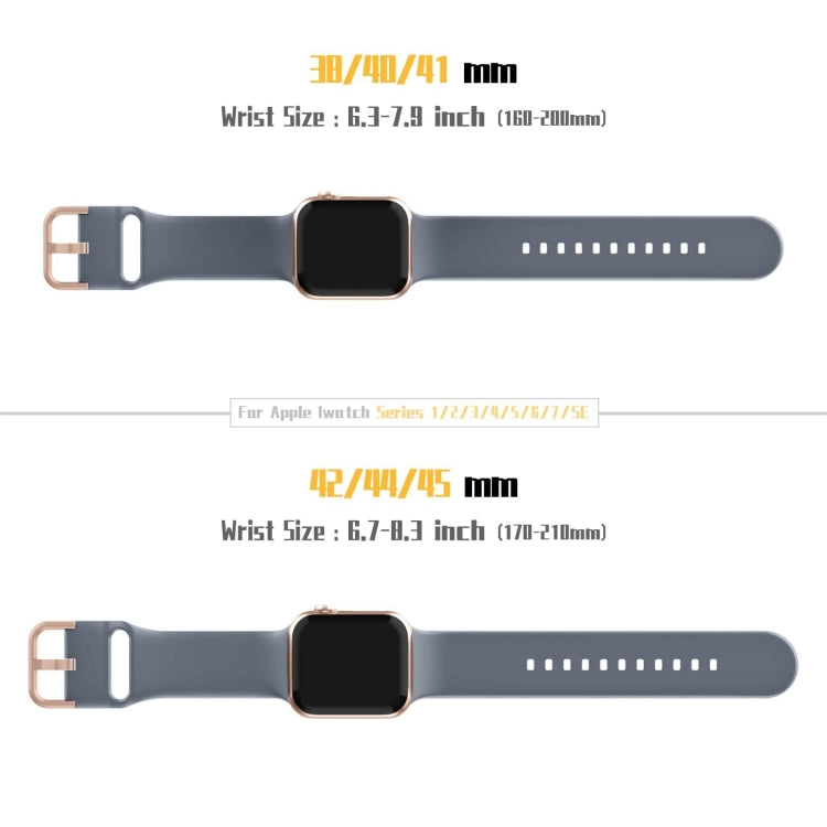 For Apple Watch Series 10 42mm Pin Buckle Silicone Watch Band
