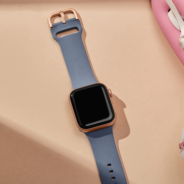 For Apple Watch Series 10 42mm Pin Buckle Silicone Watch Band