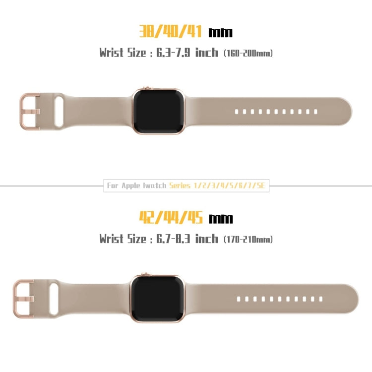 For Apple Watch Series 10 42mm Pin Buckle Silicone Watch Band
