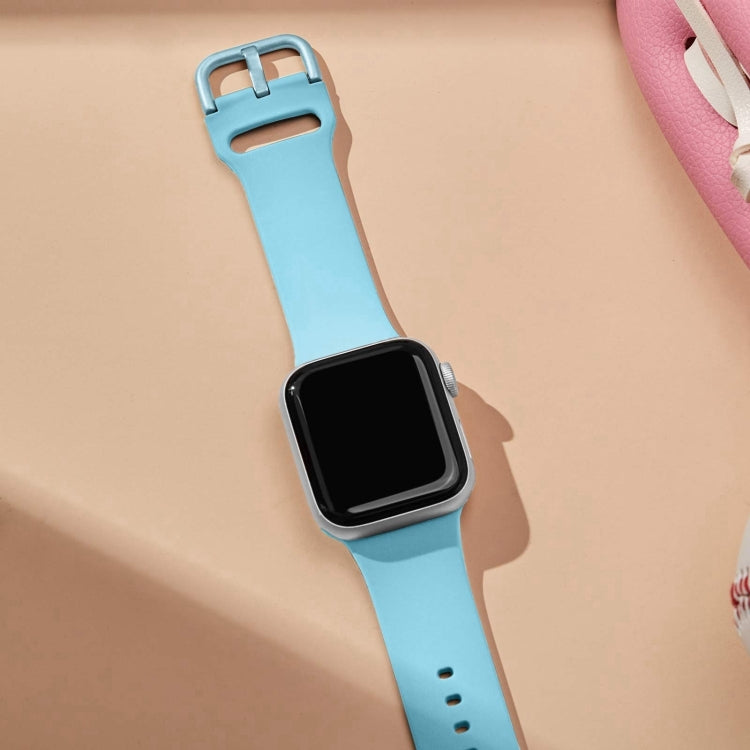 For Apple Watch Series 10 42mm Pin Buckle Silicone Watch Band