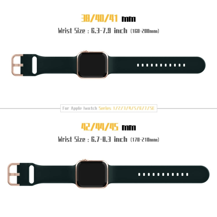 For Apple Watch Series 10 42mm Pin Buckle Silicone Watch Band