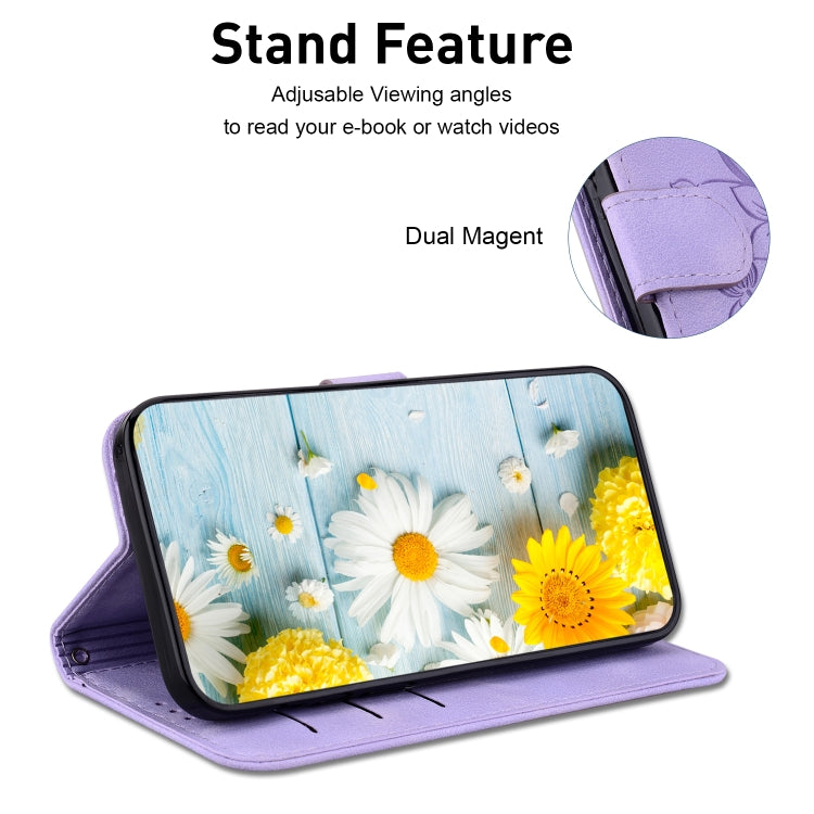 For Tecno Camon 30 Premier 5G Lily Embossed Leather Phone Case