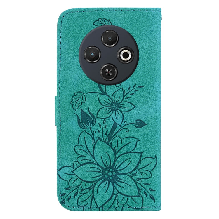 For Tecno Spark 30C Lily Embossed Leather Phone Case
