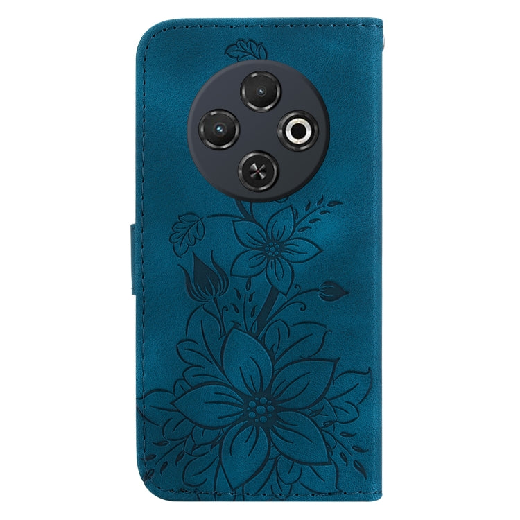 For Tecno Spark 30C Lily Embossed Leather Phone Case
