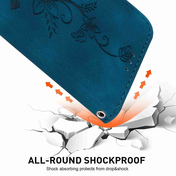 For Tecno Spark Go 1 / Pop 9 Pro Lily Embossed Leather Phone Case