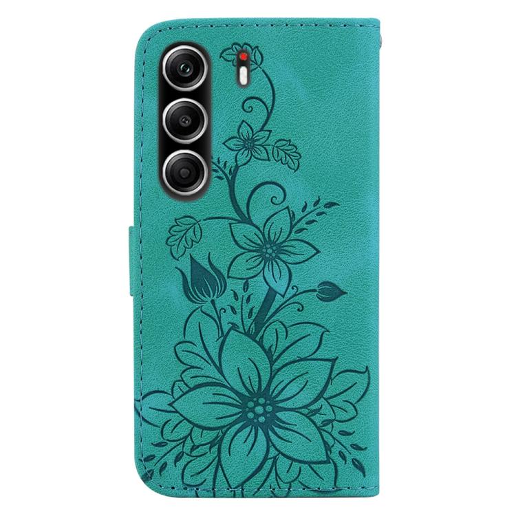 For Tecno Camon 40 Pro 4G Lily Embossed Leather Phone Case