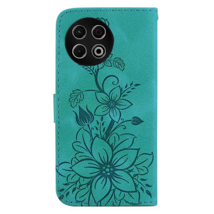 For Tecno Spark 30 Pro Lily Embossed Leather Phone Case