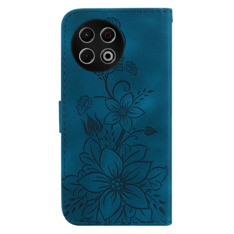 For Tecno Spark 30 Pro Lily Embossed Leather Phone Case