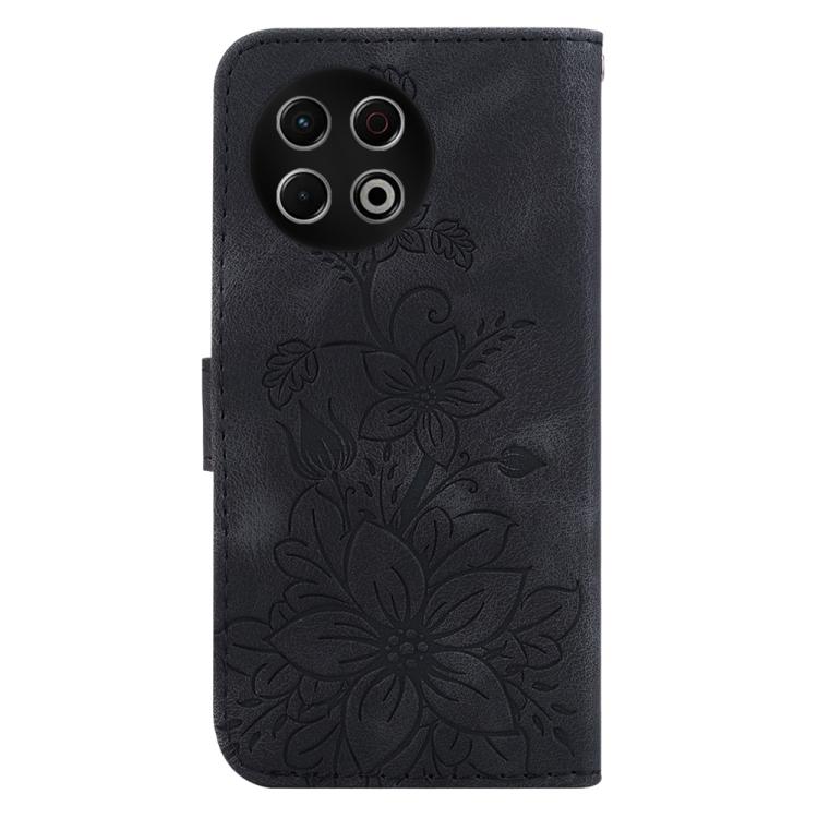 For Tecno Spark 30 Pro Lily Embossed Leather Phone Case