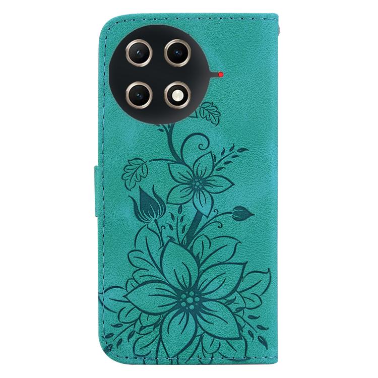 For Tecno Camon 30S / Camon 30S Pro Lily Embossed Leather Phone Case