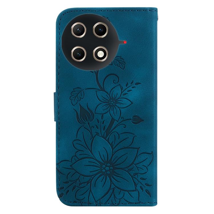 For Tecno Camon 30S / Camon 30S Pro Lily Embossed Leather Phone Case