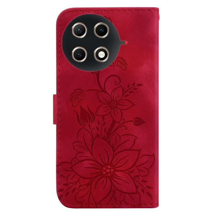 For Tecno Camon 30S / Camon 30S Pro Lily Embossed Leather Phone Case
