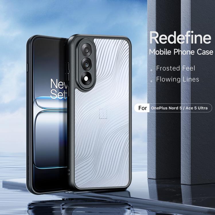 For OnePlus Nord 5 / Ace 5 Ultra DUX DUCIS Aimo Series TPU + PC Frosted Feel Phone Case - Black