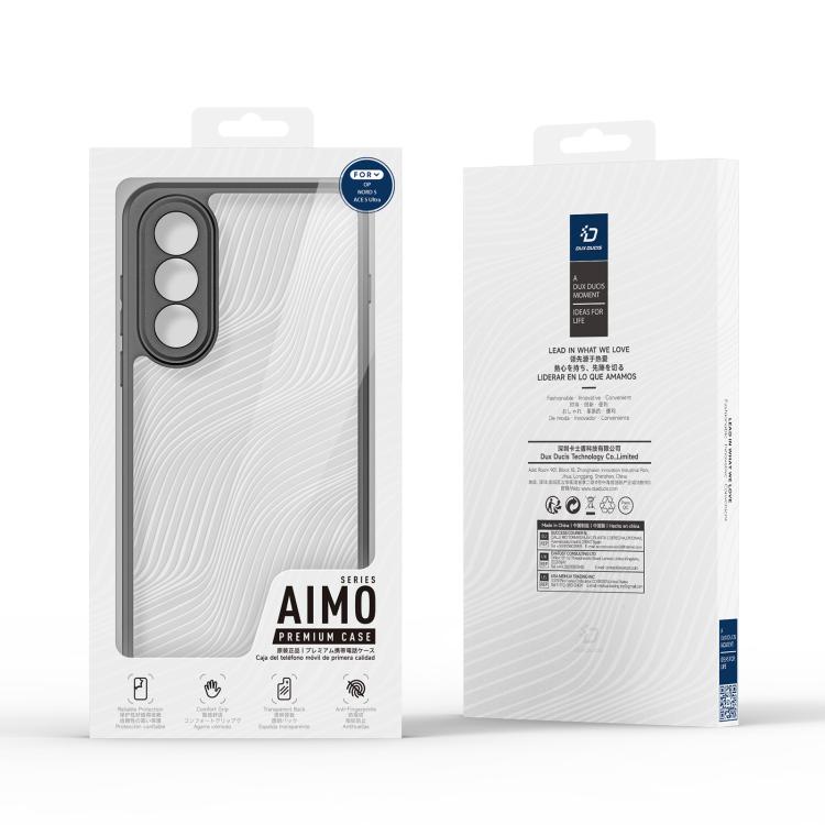 For OnePlus Nord 5 / Ace 5 Ultra DUX DUCIS Aimo Series TPU + PC Frosted Feel Phone Case - Black