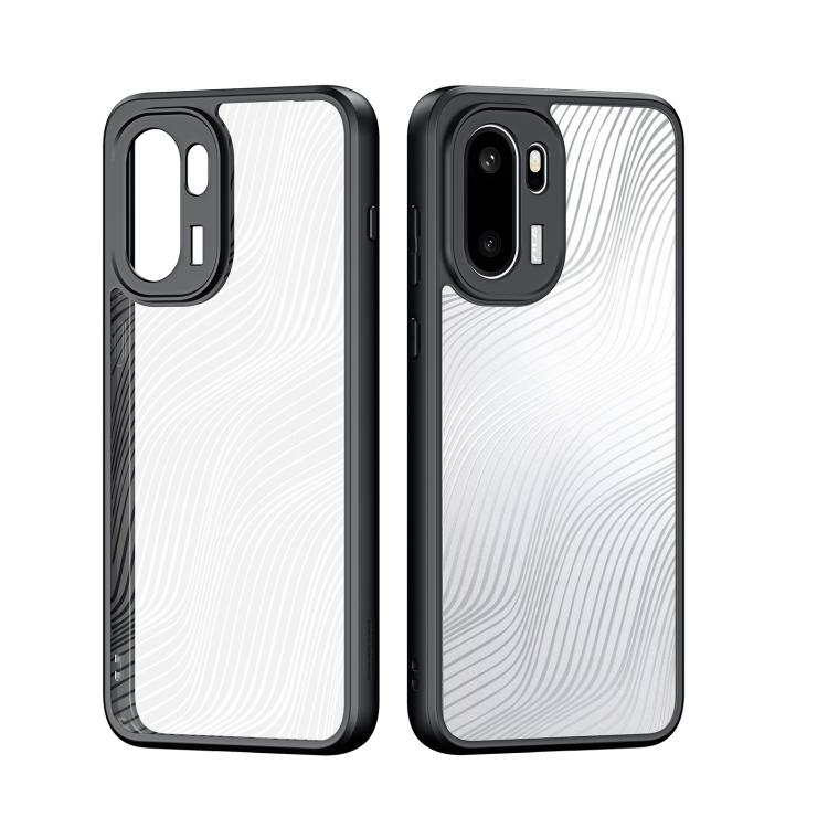 For OnePlus Ace 6 / 15R DUX DUCIS Aimo Series TPU + PC Frosted Feel Phone Case - Black
