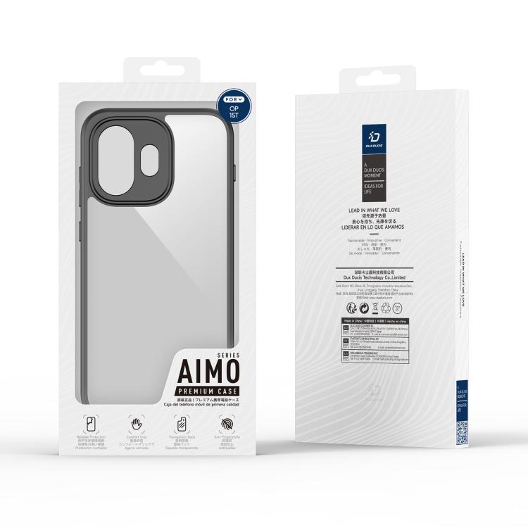 For OnePlus 15T DUX DUCIS Aimo Series TPU + PC Frosted Feel Phone Case - Black