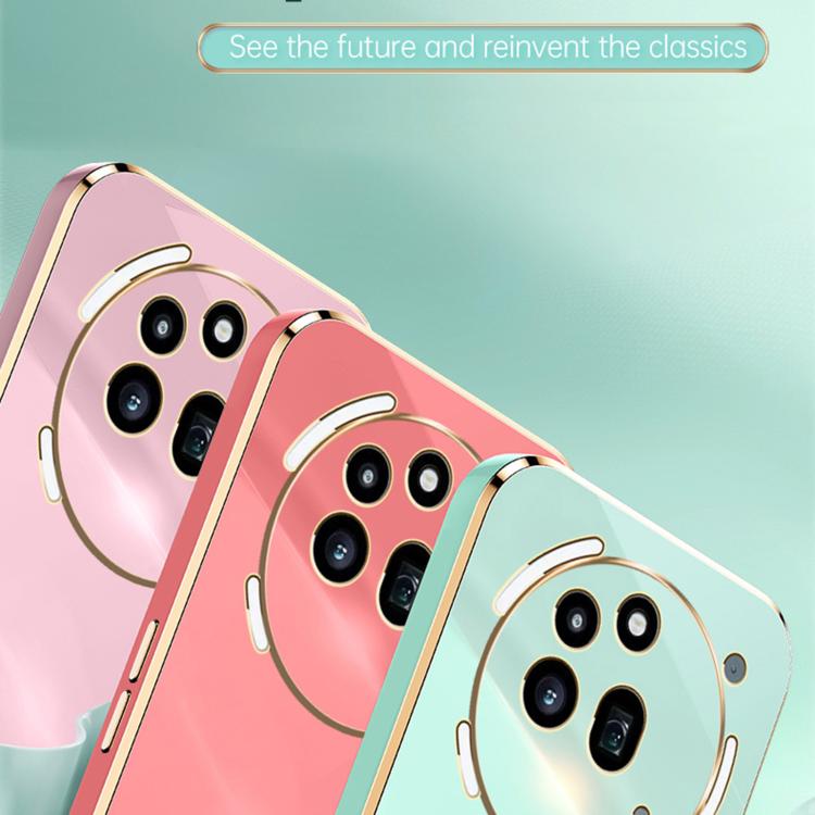 For Nothing Phone 3a Pro XINLI Straight Edge 6D Electroplate TPU Phone Case with Ring Holder