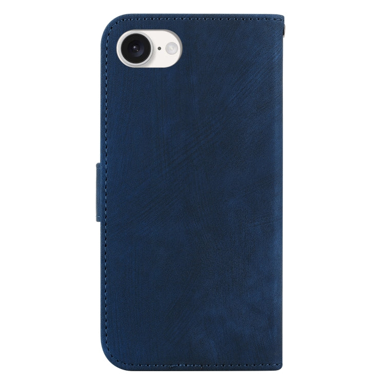 For iPhone 17e / 16e Little Tiger Embossed Leather Phone Case