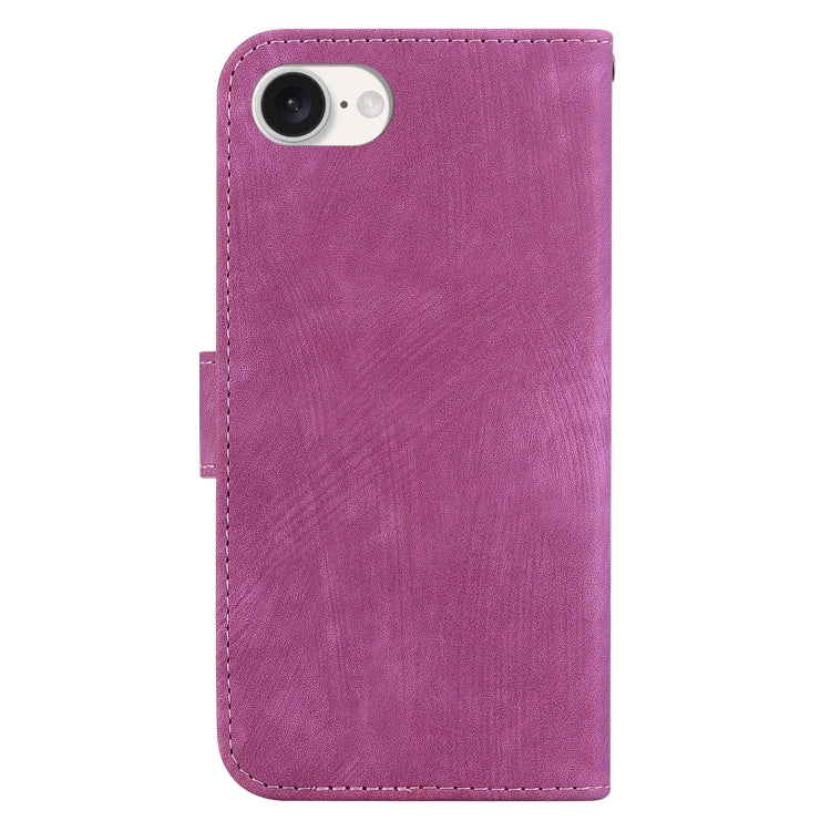 For iPhone 17e / 16e Little Tiger Embossed Leather Phone Case