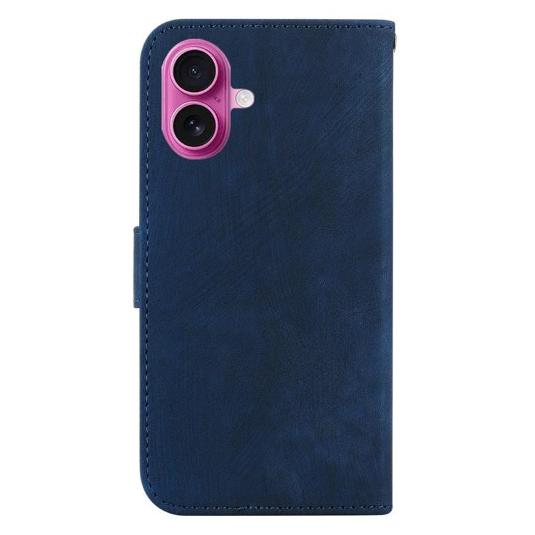 For iPhone 17 Little Tiger Embossed Leather Phone Case
