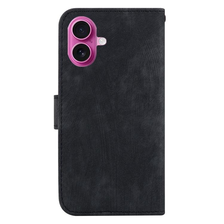For iPhone 17 Little Tiger Embossed Leather Phone Case