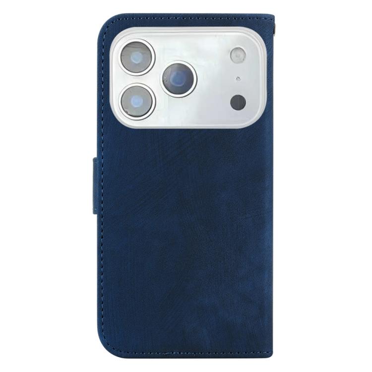 For iPhone 17 Pro Little Tiger Embossed Leather Phone Case