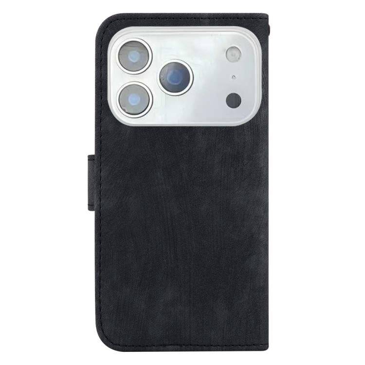 For iPhone 17 Pro Little Tiger Embossed Leather Phone Case