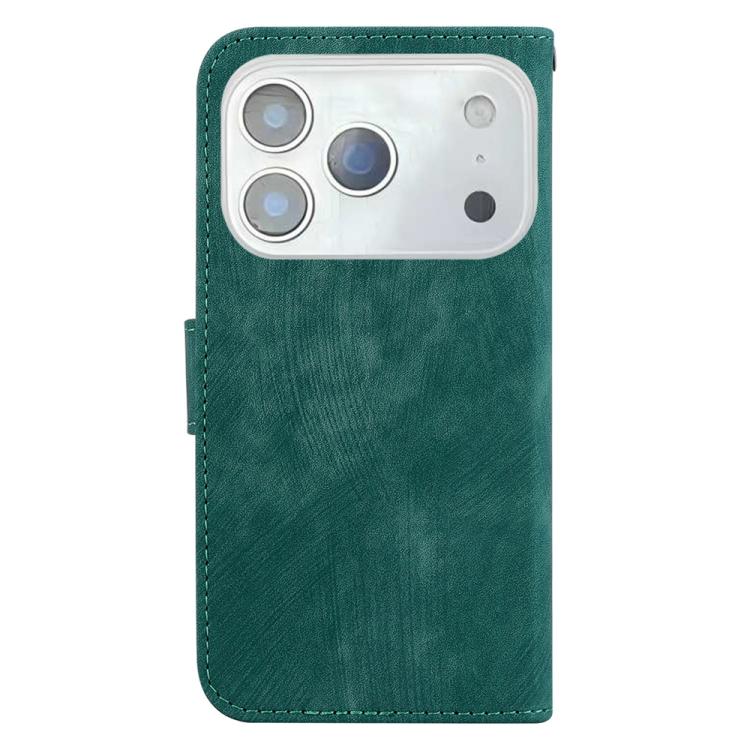 For iPhone 17 Pro Max Little Tiger Embossed Leather Phone Case